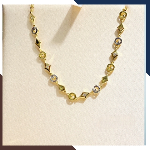 Lắc tay vàng tây 10k đính đá đơn giản cho phụ nữ trung niên mã TL119