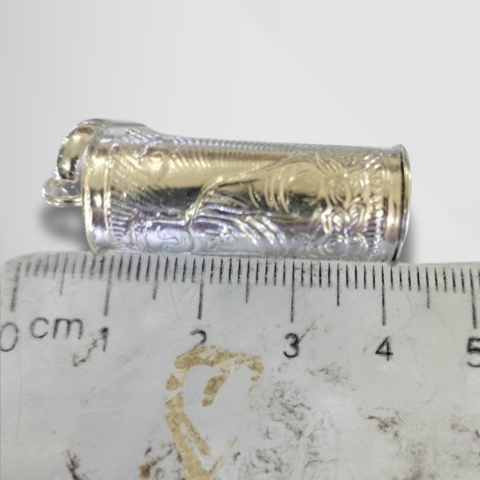 Mặt dây chuyền đựng bùa, xá lợi phật bằng bạc ta nguyên chất cho Nam Nữ mã N300L500