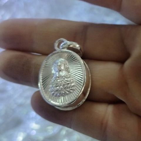 Mặt dây chuyền đựng bùa, xá lợi phật bằng bạc ta nguyên chất cho Nam Nữ mã N300L500