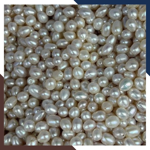 Ngọc trai thô chưa khoan lỗ loại đẹp làm trang sức mã AC4900, bán Sỉ toàn quốc