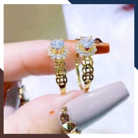 Nhẫn Kim Tiền Tài Lộc Bằng Vàng Tây 10k Nhiều Mẫu Mới 2025 Mã NVN73