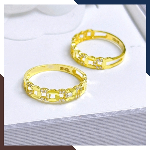 Nhẫn Kim Tiền Tài Lộc Bằng Vàng Tây 10k Nhiều Mẫu Mới 2025 Mã NVN73