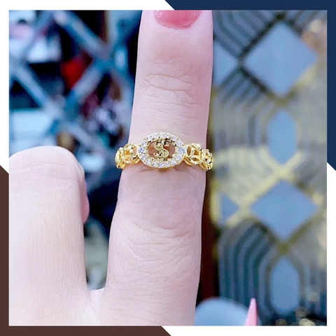 Nhẫn Kim Tiền Tài Lộc Bằng Vàng Tây 10k Nhiều Mẫu Mới 2025 Mã NVN73