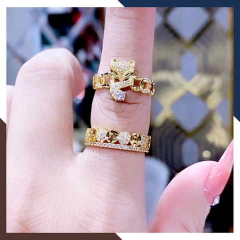 Nhẫn Kim Tiền Tài Lộc Bằng Vàng Tây 10k Nhiều Mẫu Mới 2025 Mã NVN73