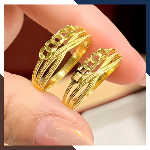 Nhẫn Kim Tiền Tài Lộc Bằng Vàng Tây 10k Nhiều Mẫu Mới 2025 Mã NVN73