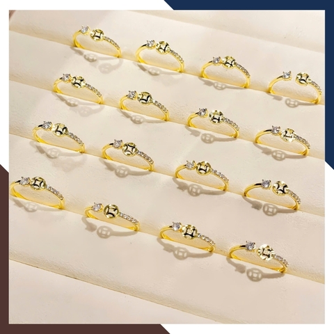 Nhẫn Kim Tiền Tài Lộc Bằng Vàng Tây 10k Nhiều Mẫu Mới 2025 Mã NVN73