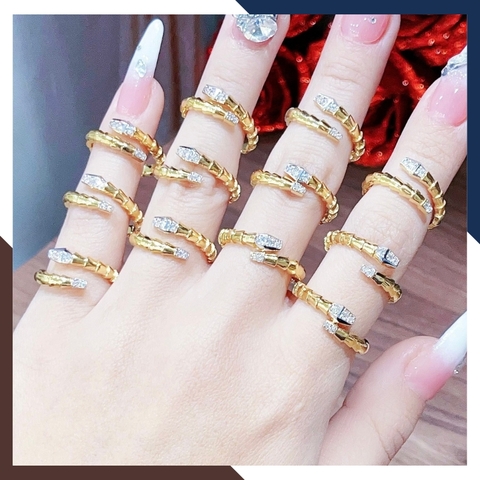 Nhẫn Rắn Vàng Tây 10k Nhiều Mẫu Mới 2025 Mã NVN69