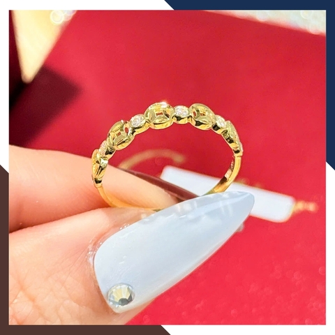 Nhẫn Kim Tiền Vàng 10K NVN396 – Thu Hút Tài Lộc, May Mắn và Thịnh Vượng