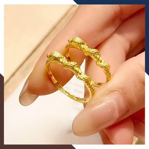 Nhẫn Rắn Vàng Tây 10k Nhiều Mẫu Mới 2025 Mã NVN69