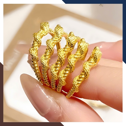 Nhẫn Rắn Vàng Tây 10k Nhiều Mẫu Mới 2025 Mã NVN69