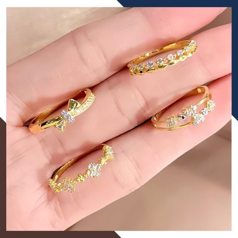 Nhẫn vàng 10K nữ bản mảnh NVN370 – nhẹ nhàng mà nổi bật, phù hợp với tay nhỏ