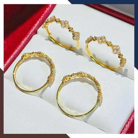 Nhẫn vàng 10K nữ bản mảnh NVN370 – nhẹ nhàng mà nổi bật, phù hợp với tay nhỏ