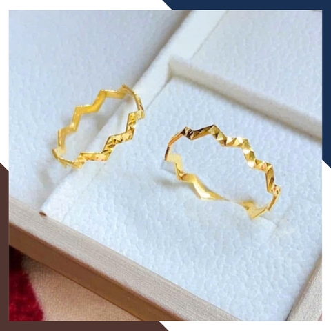 Nhẫn Vàng Tây Nữ 10K NVN366 – BST 4 Mẫu Nhẫn Mảnh, Layering Đẹp, Giá Dưới 2 Triệu