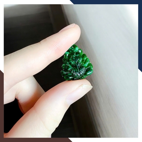 Set Dây Chuyền & Vòng Tay Hồ Ly Chúa Cẩm Thạch Sơn Thuỷ DCPT07 – Linh Vật Hút Lộc Gọi Duyên