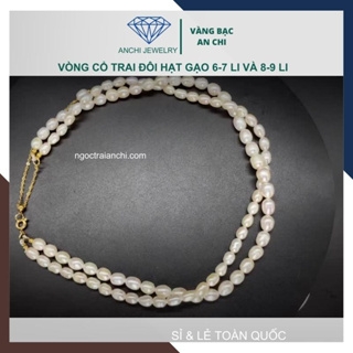 Vòng cổ choker ngọc trai 2 vòng đôi mặc áo dài cho nữ 5689AC400