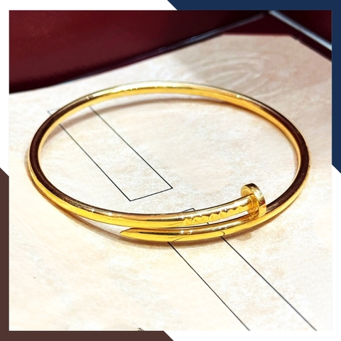 Vòng tay Cartier đinh vàng tây 10k cho nữ đẹp mã TL107