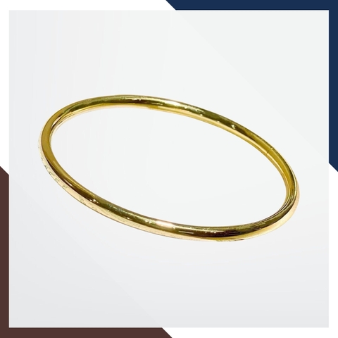 Vòng Tay Vàng Nữ Trơn 10k Bản 3mm Mã LTVN190 – Sang Trọng & Thanh Lịch