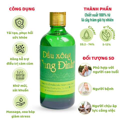 Dầu xông Cung Đình - (100ml)