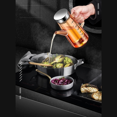 Bình thuỷ tinh đựng dầu ăn, giấm, nước tương KACHEEG DYSA cao cấp