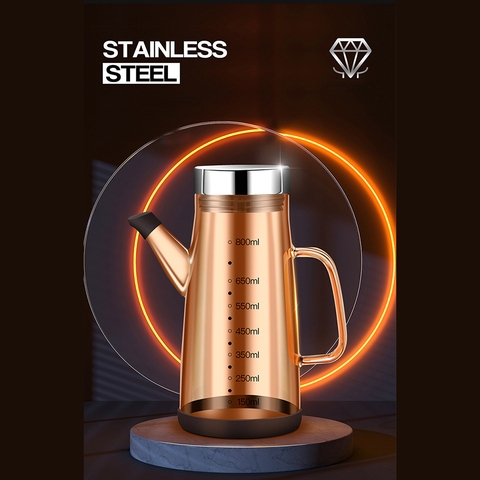 Bình thuỷ tinh đựng dầu ăn, giấm, nước tương KACHEEG DYSA cao cấp