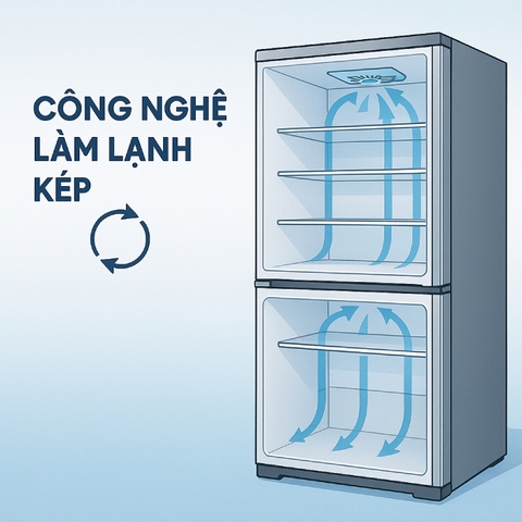 Hệ thống làm lạnh kép trên tủ lạnh là gì? Ưu điểm nổi bật và cách hoạt động
