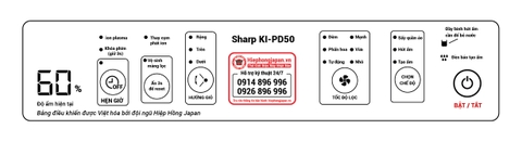 Hướng dẫn sử dụng máy lọc không khí kiêm bù ẩm Sharp KI-PD50