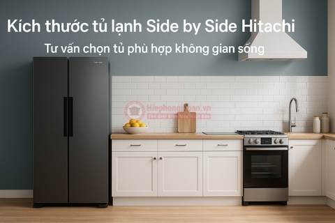 Kích thước tủ lạnh Side by Side Hitachi – Thông số chi tiết và tư vấn lựa chọn phù hợp