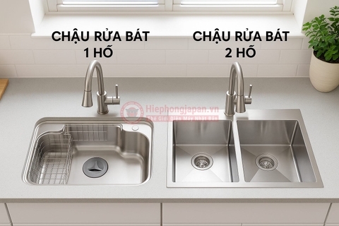 Nên chọn chậu rửa bát 1 hố hay 2 hố? Đâu là lựa chọn tối ưu cho gian bếp của bạn?