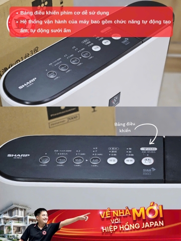 Máy sưởi gốm bù ầm Sharp HX-RK12