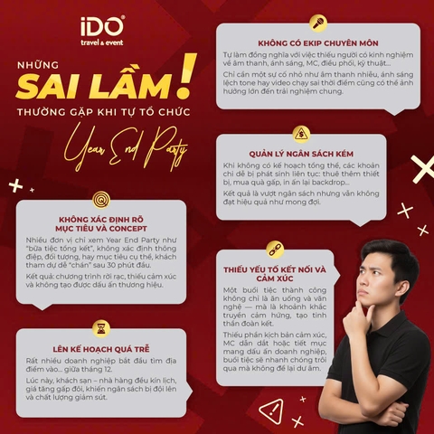 Những sai lầm thường gặp khi tự tổ chức Year End Party