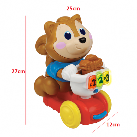 Sóc nâu cảm ứng tập bò đáng yêu hiệu Winfun mã 001148