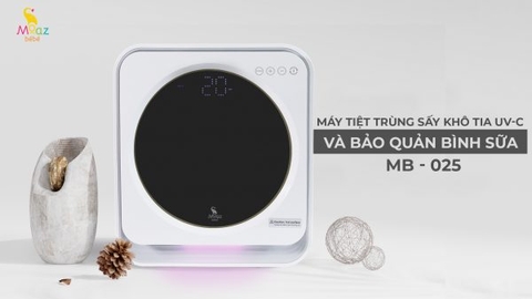 Máy tiệt trùng sấy khô tia UV-C và bảo quản bình sữa moaz MB-025
