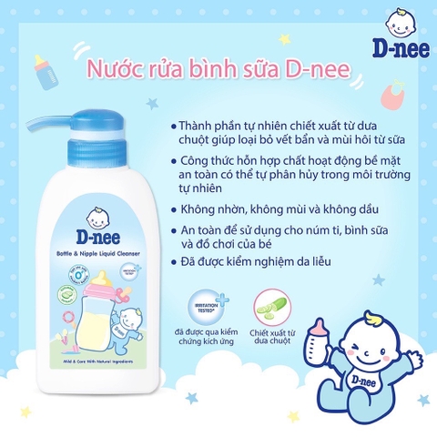 Nước rửa bình sữa D-nee 500ml