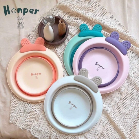 Chậu rửa Mặt gấp Gọn Honper  tai Thỏ Hp539