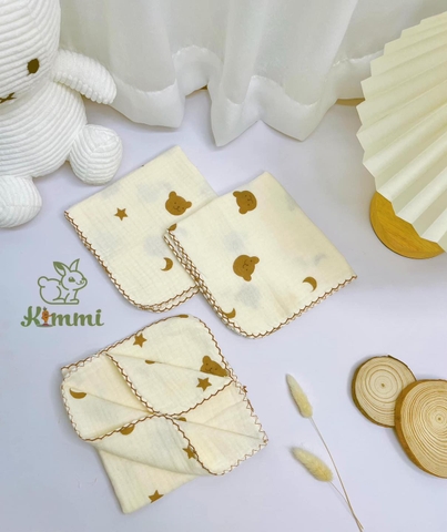 Sét 3 Khăn Mặt 4 lớp KIMMI