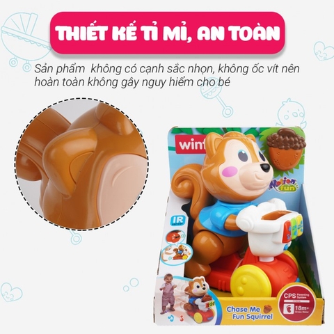 Sóc nâu cảm ứng tập bò đáng yêu hiệu Winfun mã 001148
