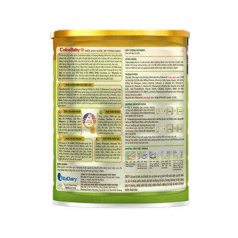 Sữa ColosBaby IQ Gold   800g _ 2+ (Miễn Dich Khỏe _ Bé Thông Minh )