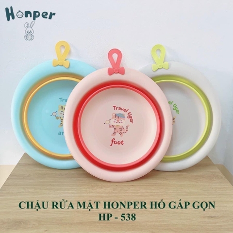 Chậu Rửa mặt  Honper Gấp Gọn Không  Tai