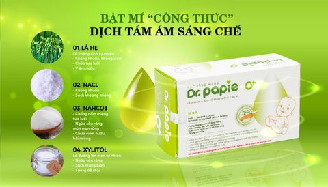 Gạc răng miệng Dr.Papie (30 gói/hộp)