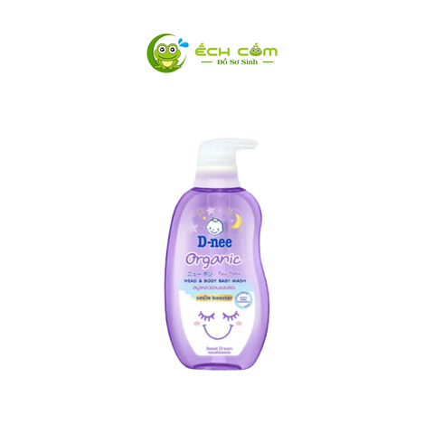 Tắm gội toàn thân Em Bé D-nee Organic tím 380ml