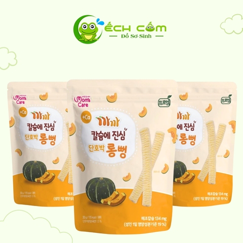 bánh Gạo Lứt Can Xi  Thanh Dài MomCare Vị Bí Ngô