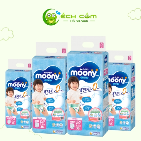 Bỉm moony sz XL 38 girl