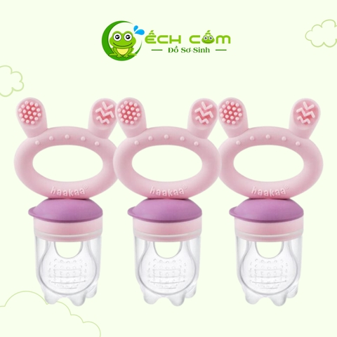 Túi Nhai Ăn Dặm Silicone Haakaa Màu Tím