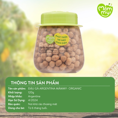 Hạt Hữu Cơ  Măm my  110g Đậu Gà