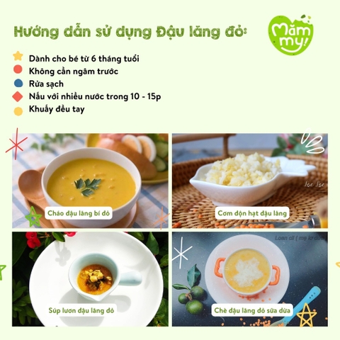 Hạt Hữu Cơ Măm my 110g  Đậu năng Đỏ