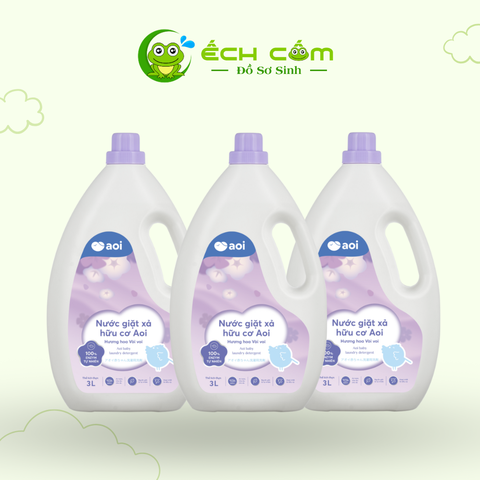 Nước giặt xả hữu cơ Aoi 3L- hương hoa vòi voi