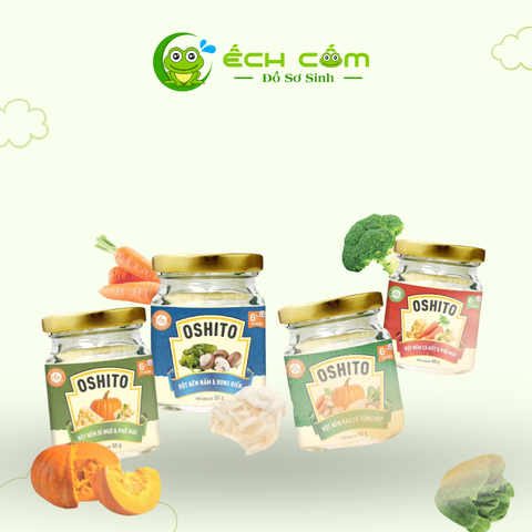 Bột nêm ăn dặm vị Cà rốt và Phô mai Oshito 50g