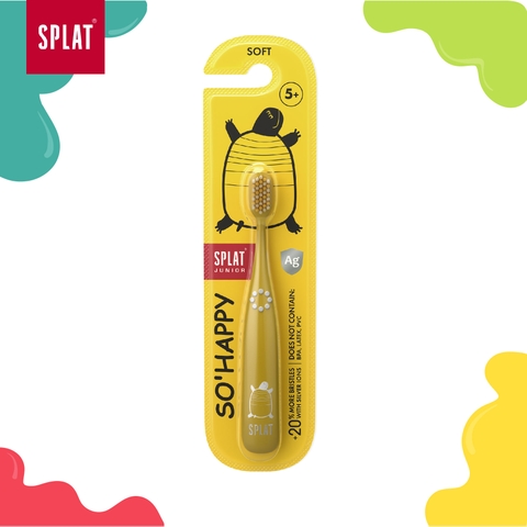 BÀN CHẢI ĐÁNH RĂNG CHO TRẺ EM CAO CẤP SPLAT - Màu vàng