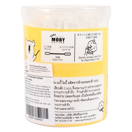 bông tăm moby cỡ nhỏ
