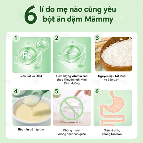 Bột Ăn Dặm Măm my  _( gạo Sữa yến mạch  )